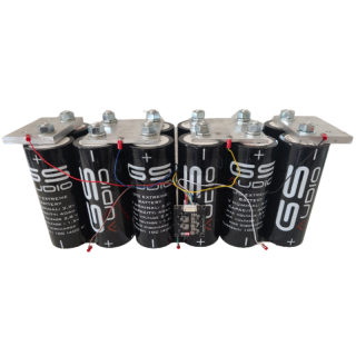 PACCO BATTERIA GS AUDIO 14X42cm - 12 CELLE LTO - 80A/90A 14V + BMS E BARRE