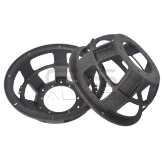 CESTELLO NERO RUVIDO TC 12"/ 300mm - spider 10"/ 250mm per alta escursione