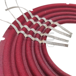 Spider RED STRONG+TINSEL 10"/253mm - 76/90mm nomex 2 strati