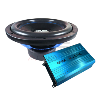 GS Audio PACKAGE IRON 12" D2 subwoofer + 1 amplifier 1750.1COMP