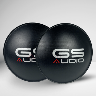 Pair Dust Caps Ø180mm Extra Strength Pressed Paper with Logo for Subwoofer