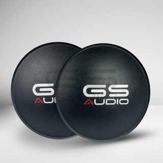 Pair of Ø200mm Extra Strength Pressed Paper Dust Caps with Logo for Subwoofer