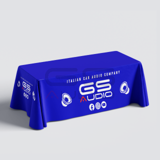 GS Audio display tablecloth