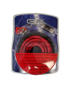 Kit cavi collegamento amplificatore completo - 50mmq - 3500W RMS - hi power car wire