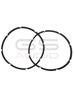 Coppia 380 mm bordo FOAM MORBIDO per woofer cestello 8 fori (kit per 2 altoparlanti)