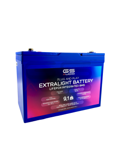 Batteria 100Ah-M8 LifePo4 13.2V Extraleggera 9.8 kg - Gs Audio - CCA:3200A