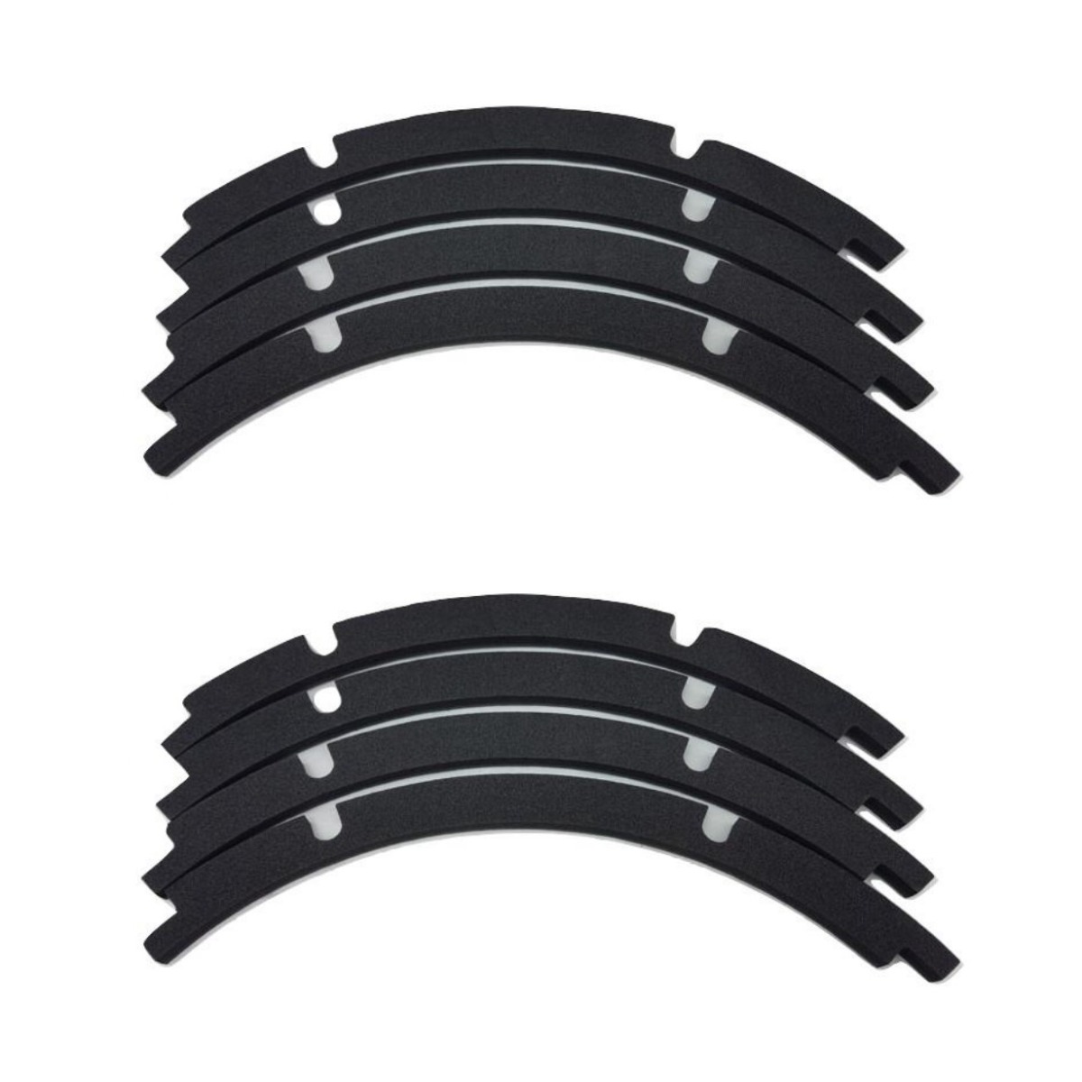 15"  bordo FOAM MORBIDO a 4 settori per cestello 8 fori kit per 2 a... 380 mm